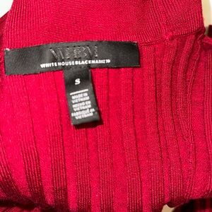 White House Black Market Red turtleneck sweater